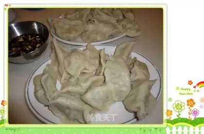 Dumplings stuffed with pork and eggplant