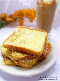 fried bread with eggs