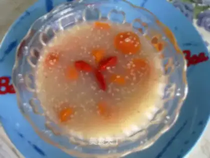 Black millet and radish porridge