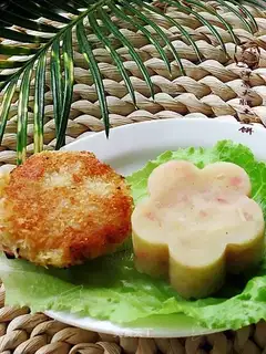 Onion ham hash cake