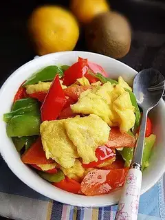 Double pepper egg
