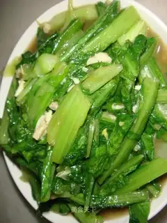 Garlic oil and wheat vegetables
