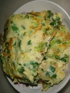 Fried egg with shallot