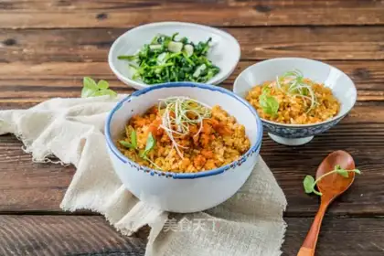 Crab powdered rice