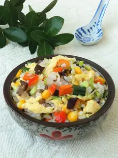 Five-colored rice