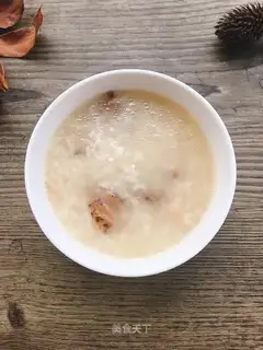 Bone soup mushroom congee