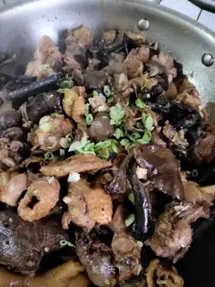 Chicken stew mushrooms