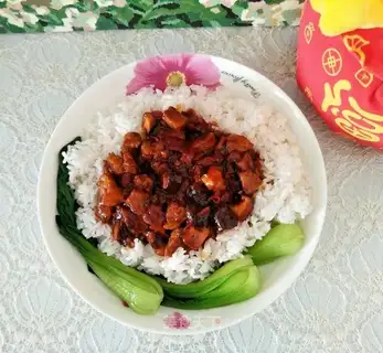 Frozen sauce and rice