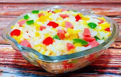 Pepper sausage and egg fried rice