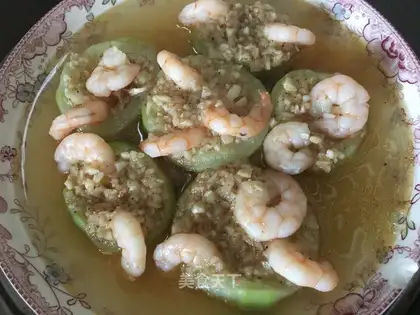 Garlic melon shrimp