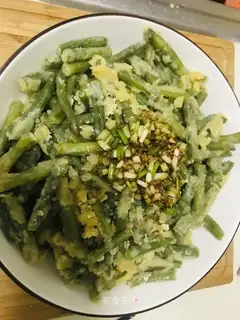Corn paste steamed beans