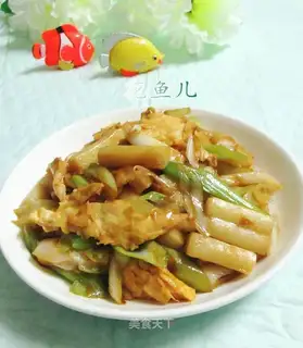 Duck eggs, fried cake