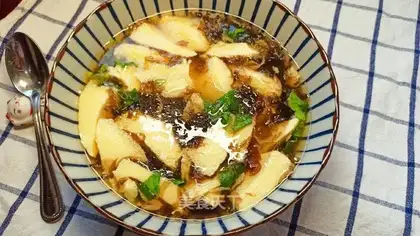 The purple egg soup