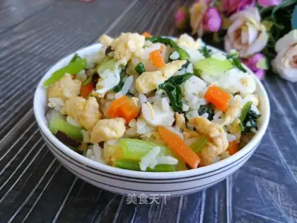 ♪ Cream mushroom egg fried rice ♪