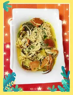 Crabs boiled silk