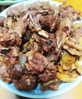 Fried duck