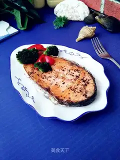 Fried salmon