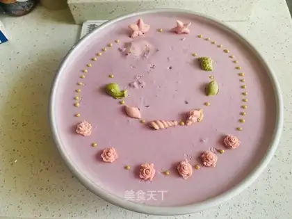 Blueberry double mousse cake