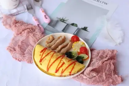 Pork omelet