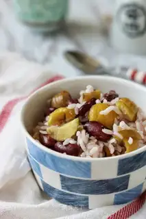 Red bean chestnut rice