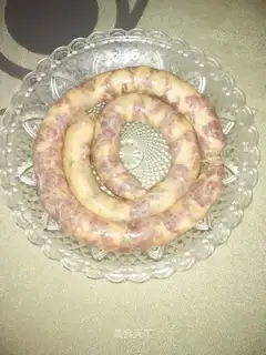 Homemade vase sausage