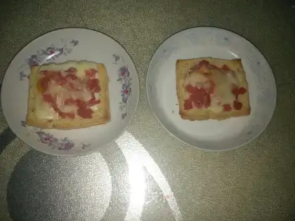 Cheese egg ham toast