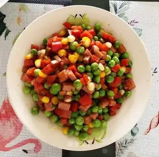 Peas and ham