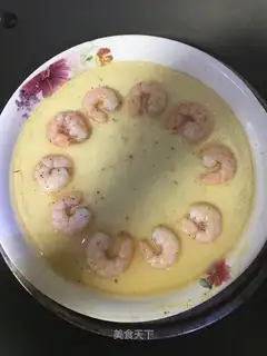 Fresh egg shrimp