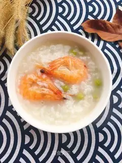 Shrimp pea congee