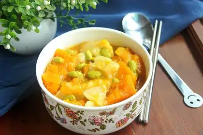 Pumpkin mashed soup