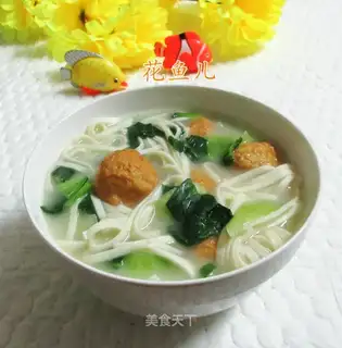 Goldfish omelet soup