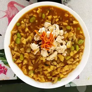 Curry chicken tofu