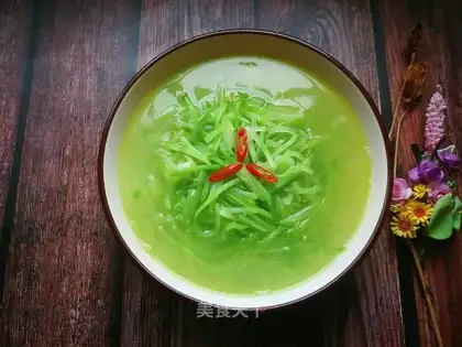 radish silk soup