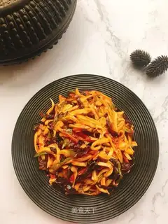 Fish apricot mushroom