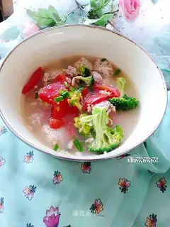 Tofu meatball soup