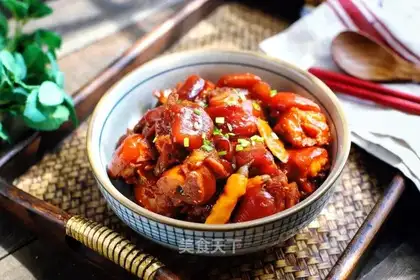Red burning pig hoof