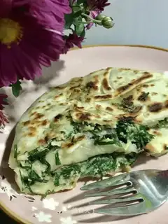 Wild onion pie