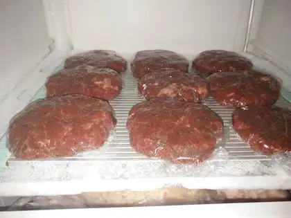 Burger beef cake