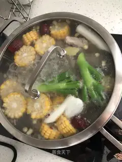 Corn steak soup
