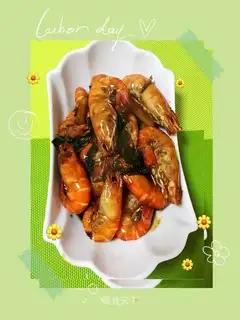 Burn the shrimp