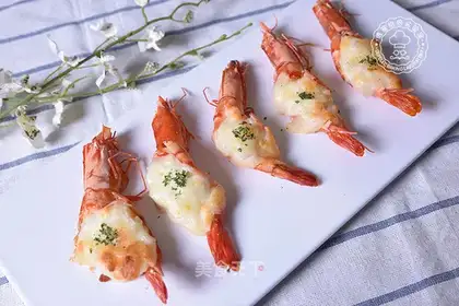 Cheese and shrimp