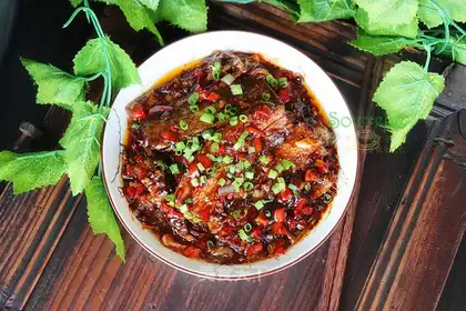 Red-fried fish