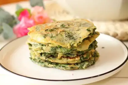 Celery eggs breakfast cake