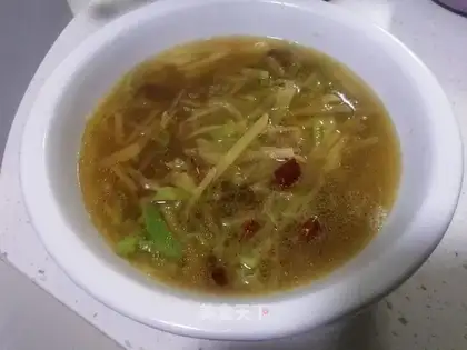 Traditional radish soup