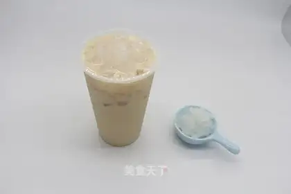 Homemade healthy coconut milk tea
