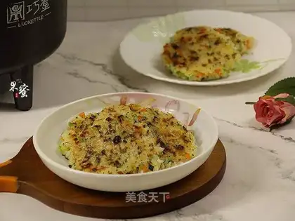 Vegetable shrimp rice cake
