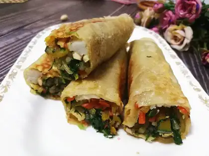 Vegetable burrito
