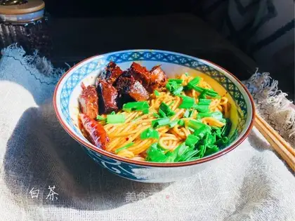 ♪ Scrambled noodles ♪