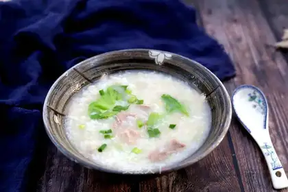 Quail beef porridge