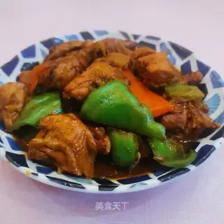 A red roasted chicken